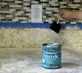 how to paint your counters, countertops, diy, how to, painting, 5 coats of sealer and it s done