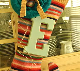 turn sweaters into amazing christmas stockings upcycled project, christmas decorations, repurposing upcycling, seasonal holiday decor, The finished sweater stocking is super cute pretty and completely one of a kind unique Best of all No Money