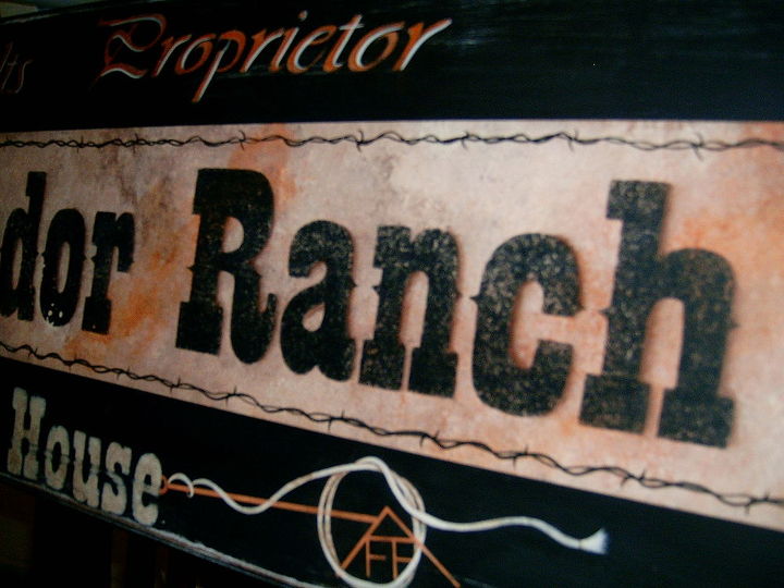 sign painting, crafts, Matador Ranch by GranArt