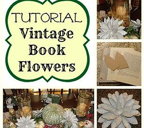 vintage book flower tutorial, crafts, flowers