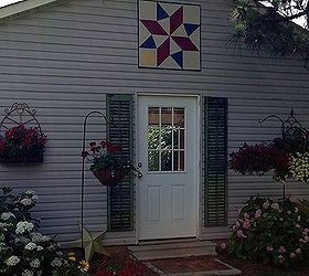 painting a barn quilt for your garden shed, crafts, painting, Texas Star