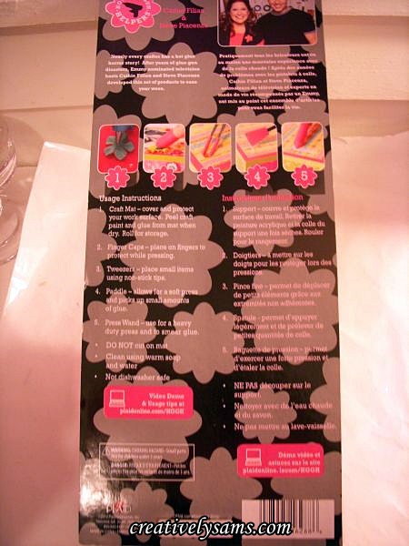 hot glue gun helpers by plaid, crafts, The back of the package had all of the instructions