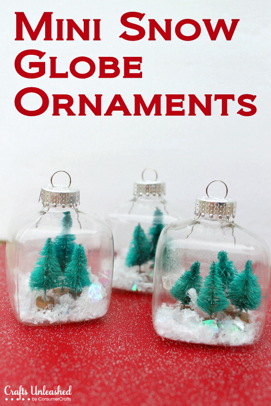 mini snow globe ornaments, crafts, seasonal holiday decor