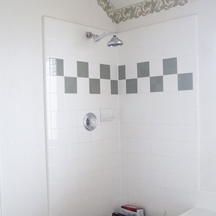 q help we don t know what to do with our shower, bathroom ideas, diy, home improvement, tiling
