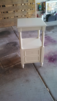 colorful nightstand makeover, painted furniture, Before