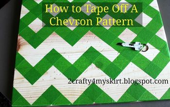 How to Tape Off A Chevron Pattern