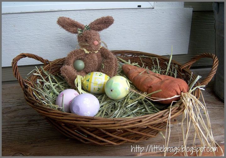 easter front porch, curb appeal, easter decorations, porches, seasonal holiday decor