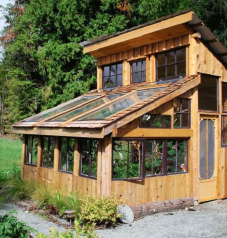 building a recycled greenhouse