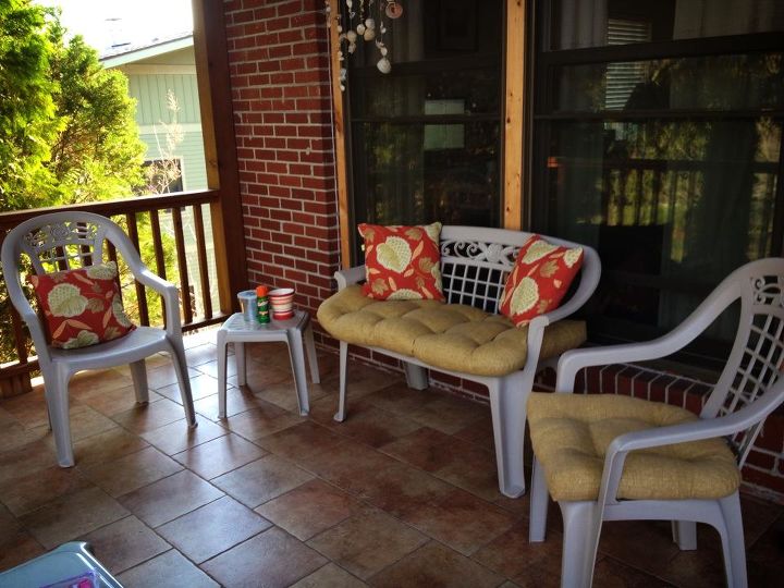 working on the ole front porch for a quiet space, curb appeal, outdoor living, porches, After