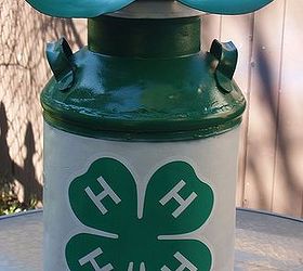 a repurpose recycle for a 4 h fundraiser, repurposing upcycling, Ordered the decal from the website and explained what I wanted him to do It sold for a great deal of money and now sits in a former 4 H er and now physician s office