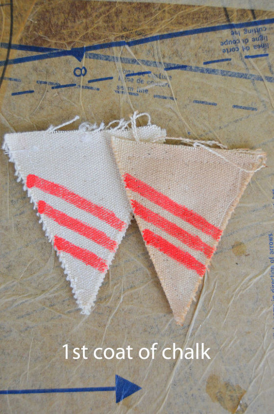 pennant bunting for patriotic holidays or anytime, crafts, patriotic decor ideas, seasonal holiday decor, Pennant Bunting for Patriotic Holidays or anytime patriotic bunting canvas diy fourth of july