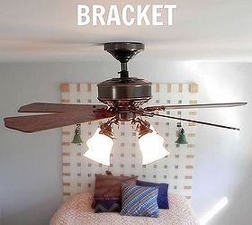 replace a broken ceiling fan bracket, electrical, home maintenance repairs