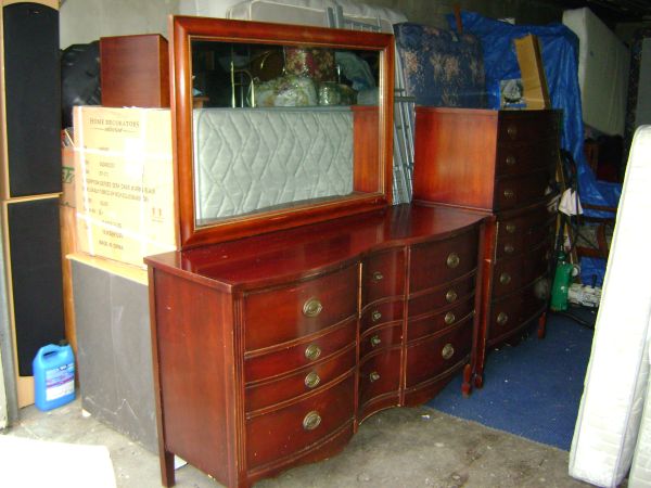 9 drawer mahogany dresser, painted furniture, rustic furniture, Here it is how we found it
