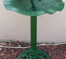 My Quick Redo of a Neglected Bird Bath - Brother Was Ditching Garbage