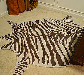 drop cloth zebra hide rug, crafts, home decor, Whats Ur Home Story Drop cloth Zebra Rug Complete Tutorial on the blog