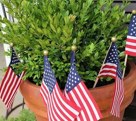my front porch is dressed for july 4th, patriotic decor ideas, porches, seasonal holiday decor