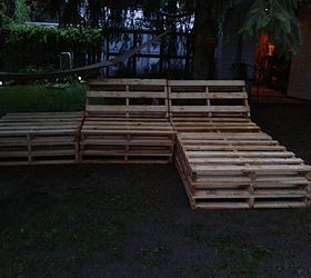 pallet sectional for outside, diy, pallet projects, repurposing upcycling
