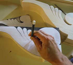 give your corbels some relief add depth to the silhouette of a floral corbel, woodworking projects