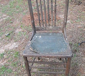 old timey chair turned planter, flowers, gardening, painting, repurposing upcycling, 3 chair at yard sale going to do in yellow