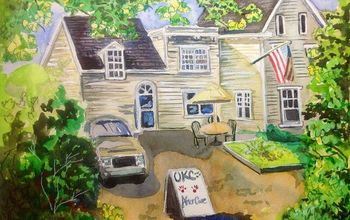 Custom Home Portraits Painted in Acrylic or Watercolor by Maine Artist