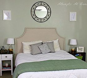 diy upholstered headboard, diy, painted furniture, woodworking projects, Upholstered headboard