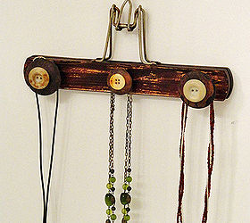 repurposed wooden hanger crafts, crafts, repurposing upcycling, I have also made several different jewelry holders using a variety of different cabinet knobs buttons and other embellishments