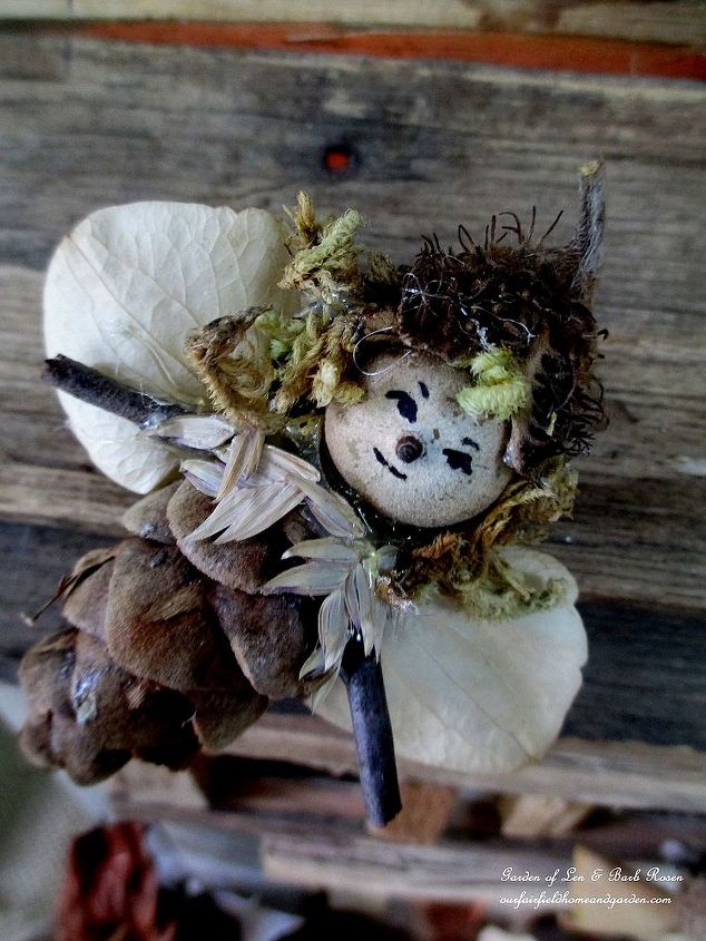 diy project make fairies for free, crafts, flowers, gardening, hydrangea, Little Imp Fairy