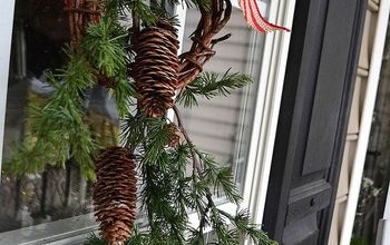 Make Your Windows Festive With Faux Pine Branches - so Easy!