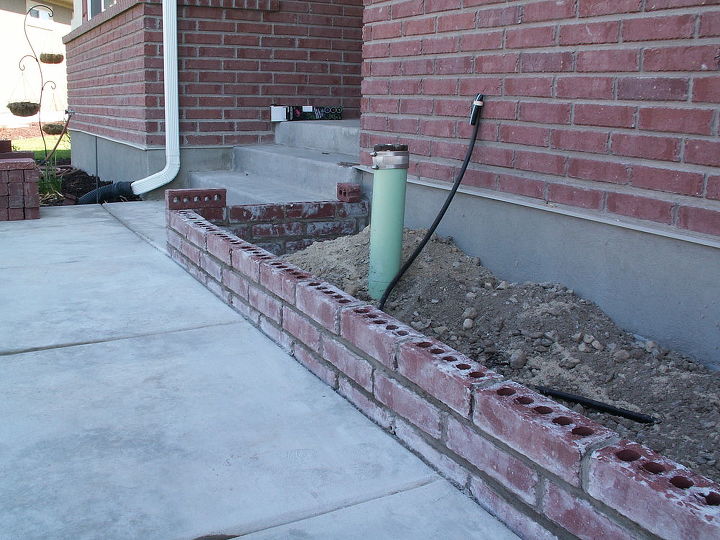 nueva jardinera de ladrillo, es s lo una jardinera corta la tapa crear un curso m s de altura