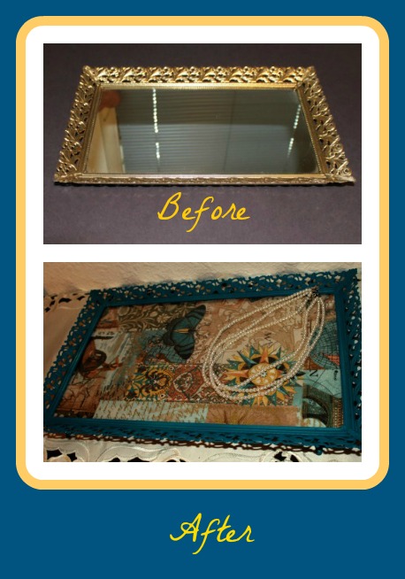 diy bold and beautiful vanity trays restyling, crafts, painted furniture