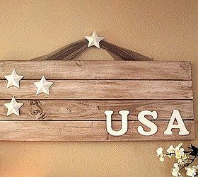 4th of july decorating without red white blue, patriotic decor ideas, seasonal holiday d cor, My spin on a patriotic flag made from boards