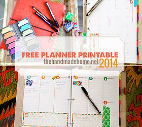 free 2013 planner with homeschool or school bonus, crafts