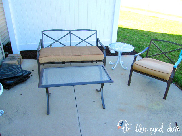 patio furniture update, outdoor furniture, outdoor living, painted furniture, patio