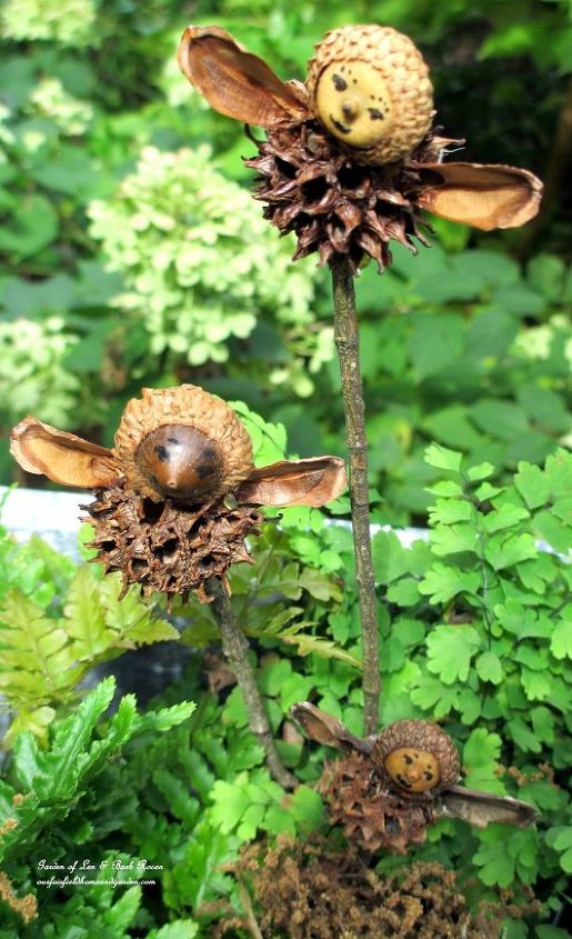 charmed gardens a collection of fairy miniature garden making tips, container gardening, crafts, gardening, terrarium, Making fairies from natural materials See the DIY at