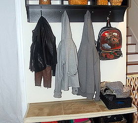 my hallway mudroom laundry room, laundry room mud room, Now they contain scarves hats and gloves
