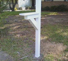 build a new mailbox post, curb appeal, diy, woodworking projects, After painting