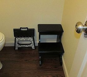our bathroom remodels 2013, bathroom ideas, home improvement, Even found cute little stools Homegoods