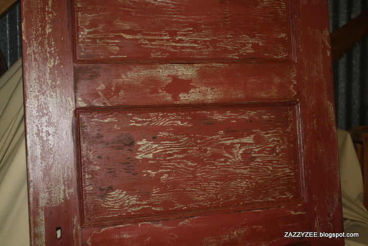 what s behind the red door, doors, repurposing upcycling, woodworking projects, Happier yet when a coat of dark stain and a good rub made her look ancient but beautiful