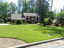 pristine turfs and clean pine beds, gardening, landscape, lawn care, Another beautiful lawn