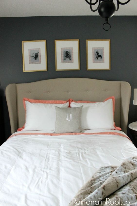ideas for a master bedroom mini makeover, bedroom ideas, home decor, The new bedding freshened up the space and added a pop of color