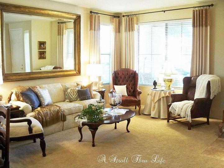 living room drapes, home decor, living room ideas, reupholster