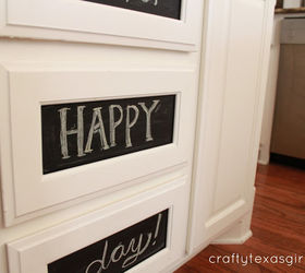 chalkboard cabinet drawers and doors, chalkboard paint, kitchen cabinets, painting