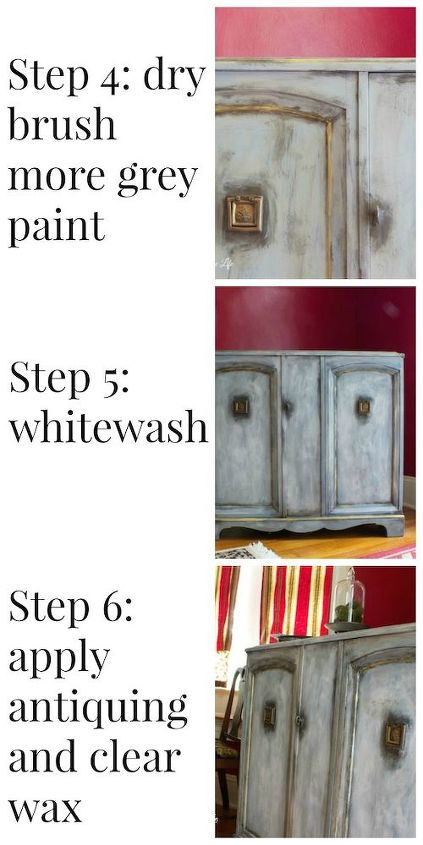 giving a chest patina with paint, painted furniture