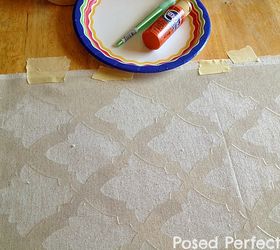 here s the scoop on how to stencil a pillow cover, crafts