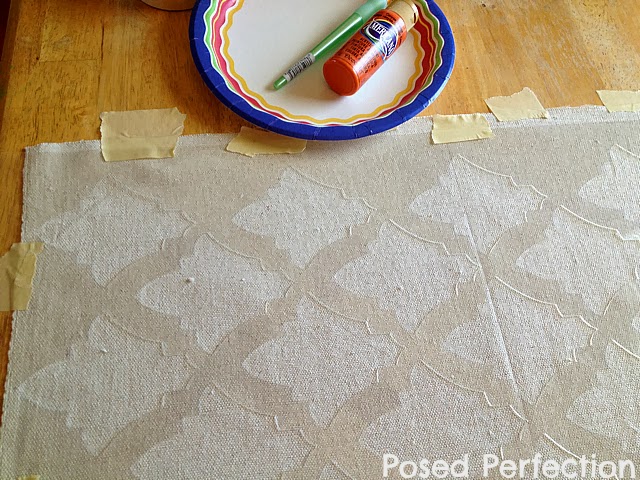 here s the scoop on how to stencil a pillow cover, crafts