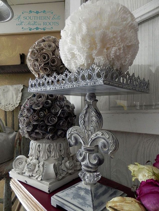 mantel refresher chair on the wall and paper flowers, home decor, close up of floral balls
