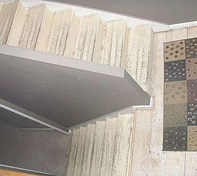 entrance amp stair remodel, flooring, stairs, tile flooring, tiling, Before Above view of the entrance