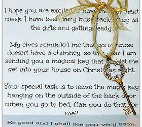 santa s key, christmas decorations, crafts, seasonal holiday decor, The special instructions