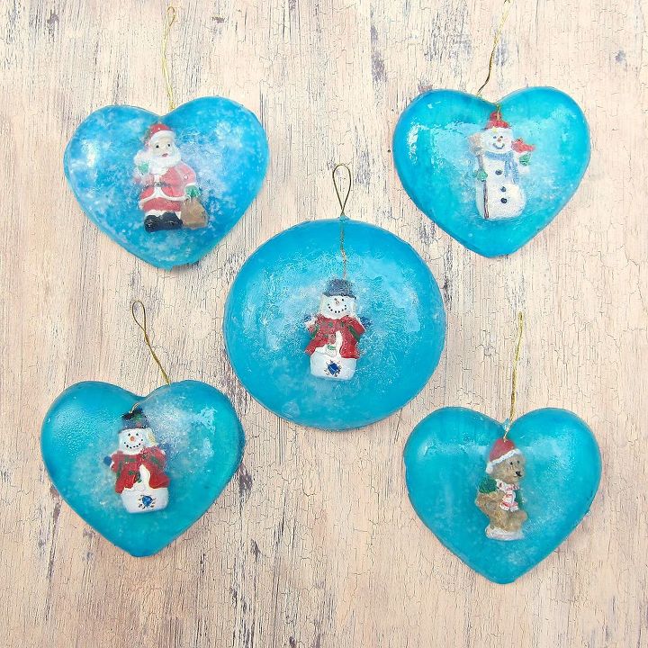 make snow globe soap ornaments for your tree, crafts, seasonal holiday decor, Soap that doubles as an ornament or gift