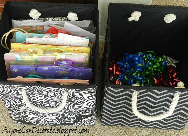 craft room organizing amp some cute storage bins, craft rooms, organizing, Great size storage for gift bags